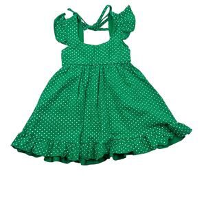 Madison Grace Green Dot Calli Dress